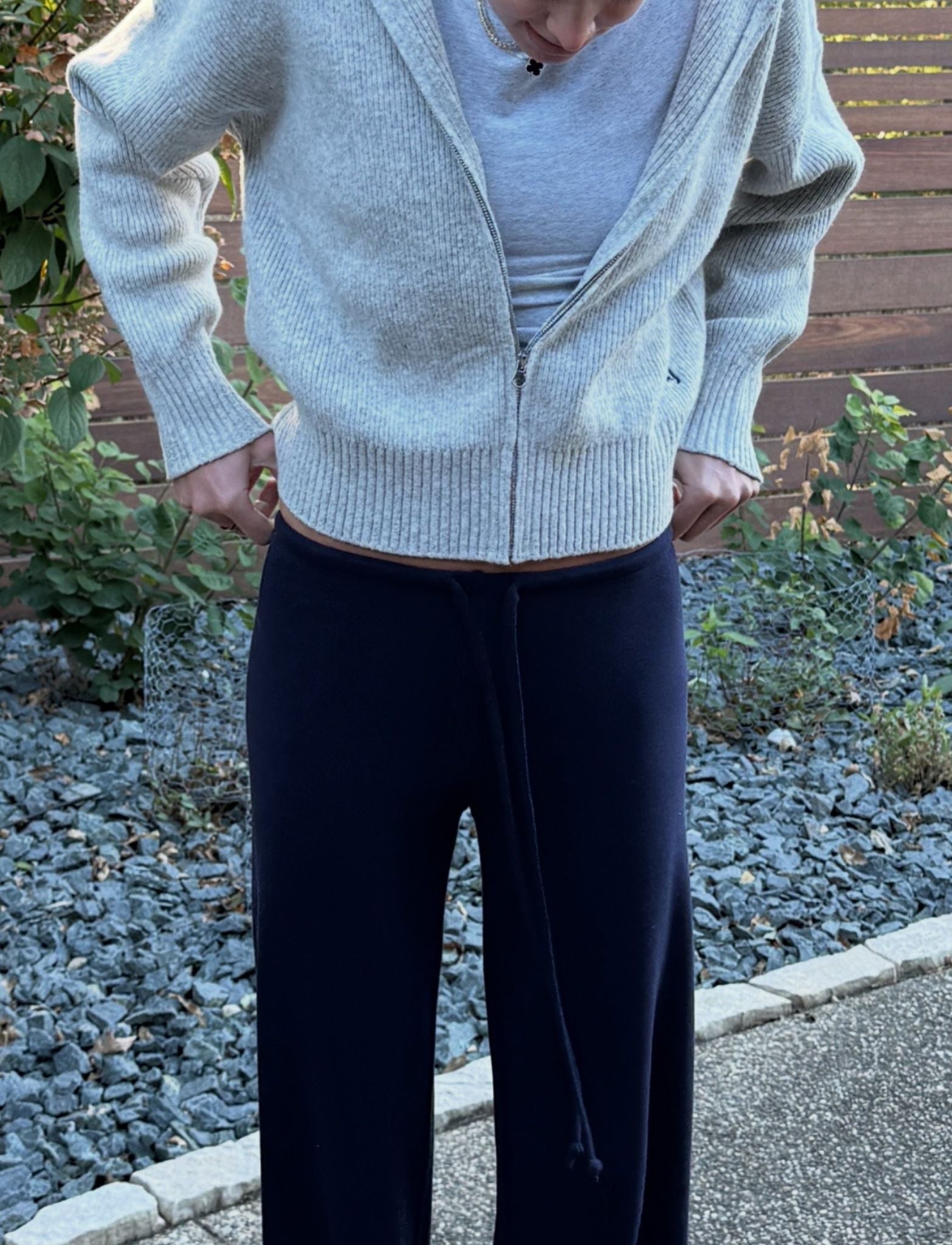 SOFT RIB KNIT ZIP - Après June