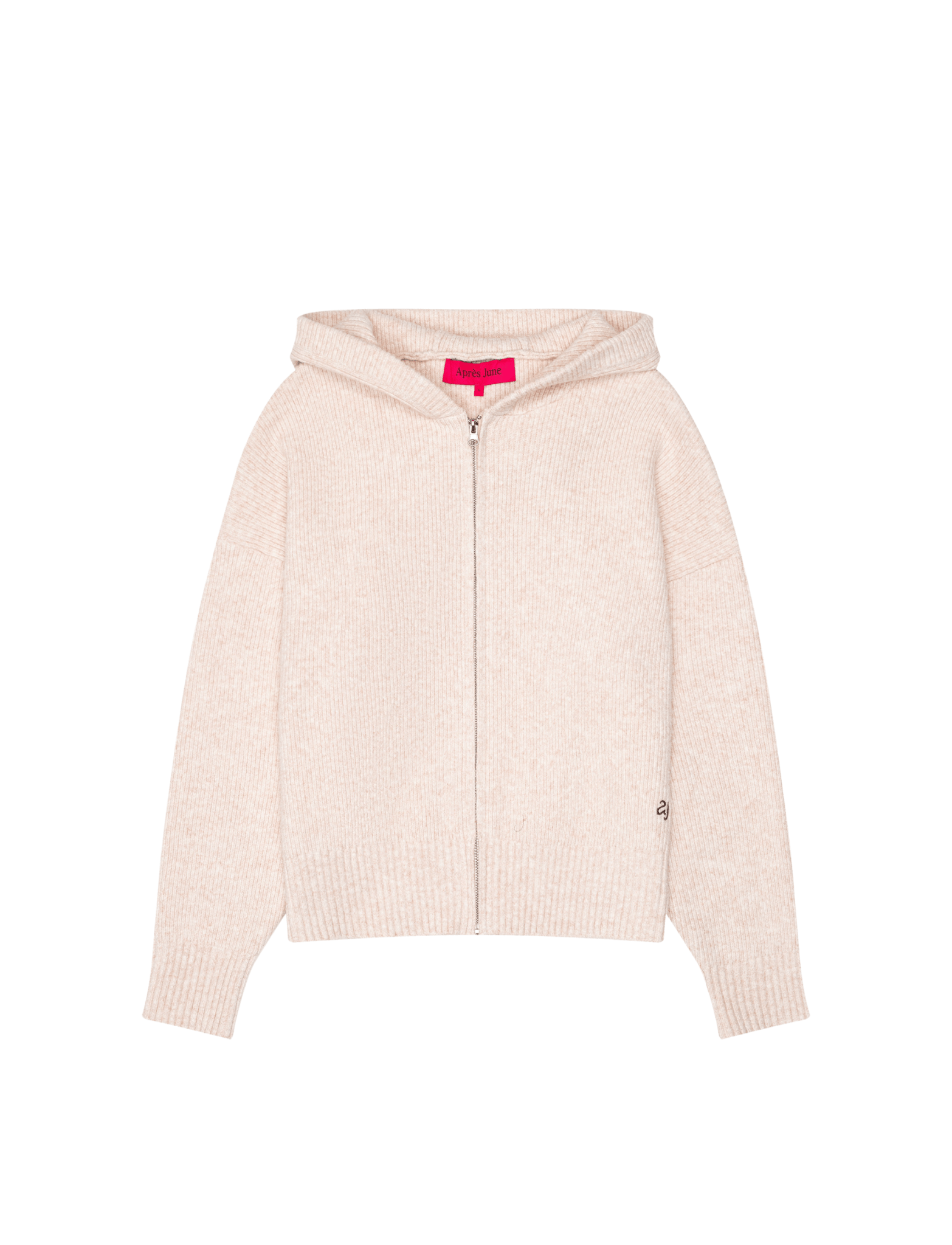 SOFT RIB KNIT ZIP - Après June