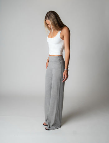 SPORT PANT IN HEATHER LIGHT GREY