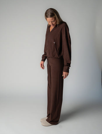 SOFT ZIP IN COCOA