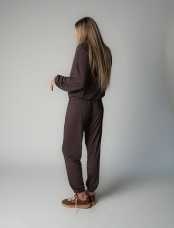 BABYSOFT JOGGERS IN COOL COCOA - Après June