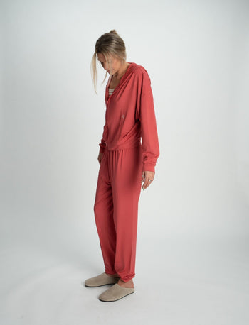 BABYSOFT JOGGERS IN RASPBERRY - Après June