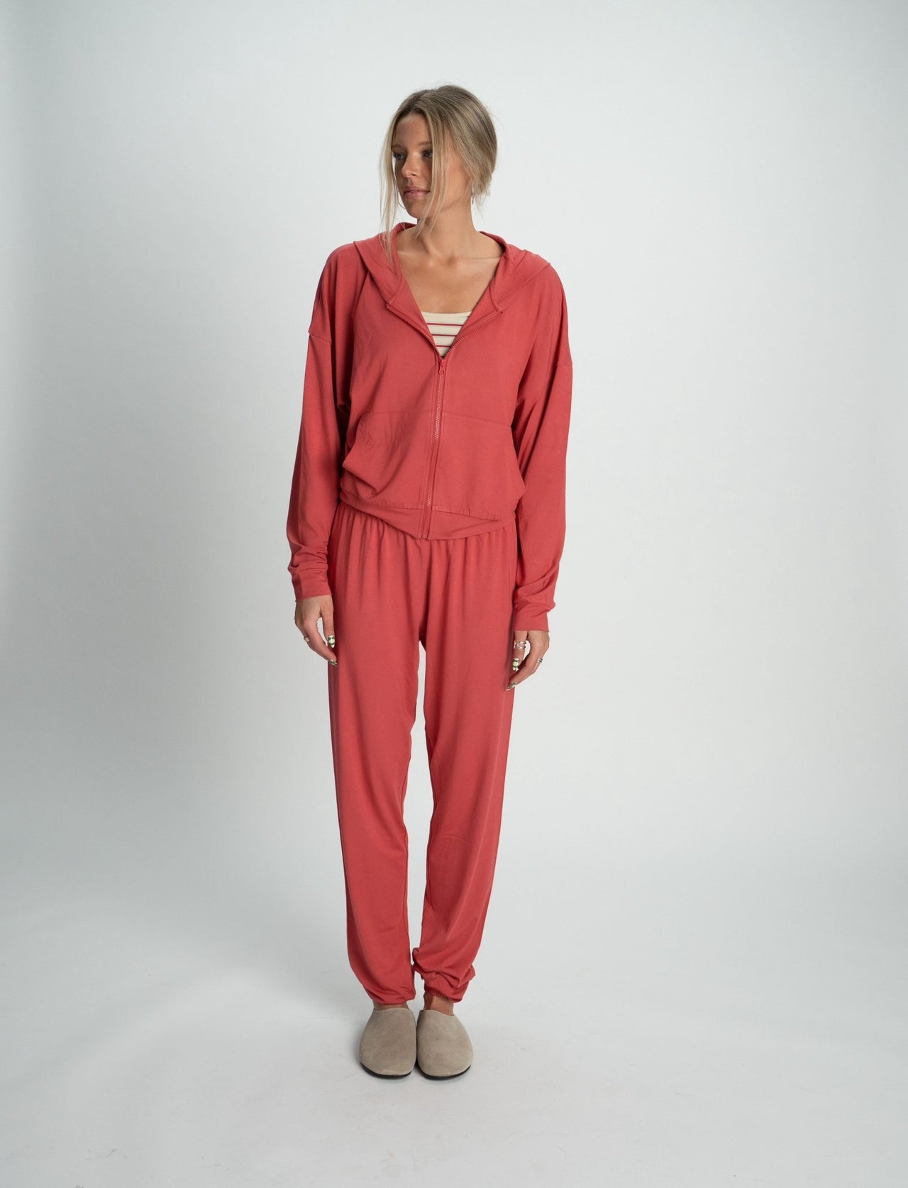 BABYSOFT JOGGERS IN RASPBERRY - Après June