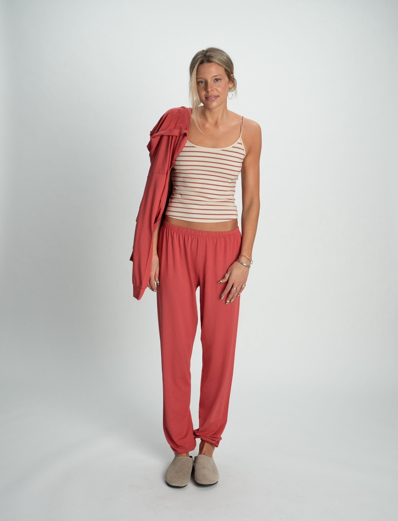 BABYSOFT JOGGERS IN RASPBERRY - Après June