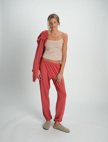 BABYSOFT JOGGERS IN RASPBERRY - Après June