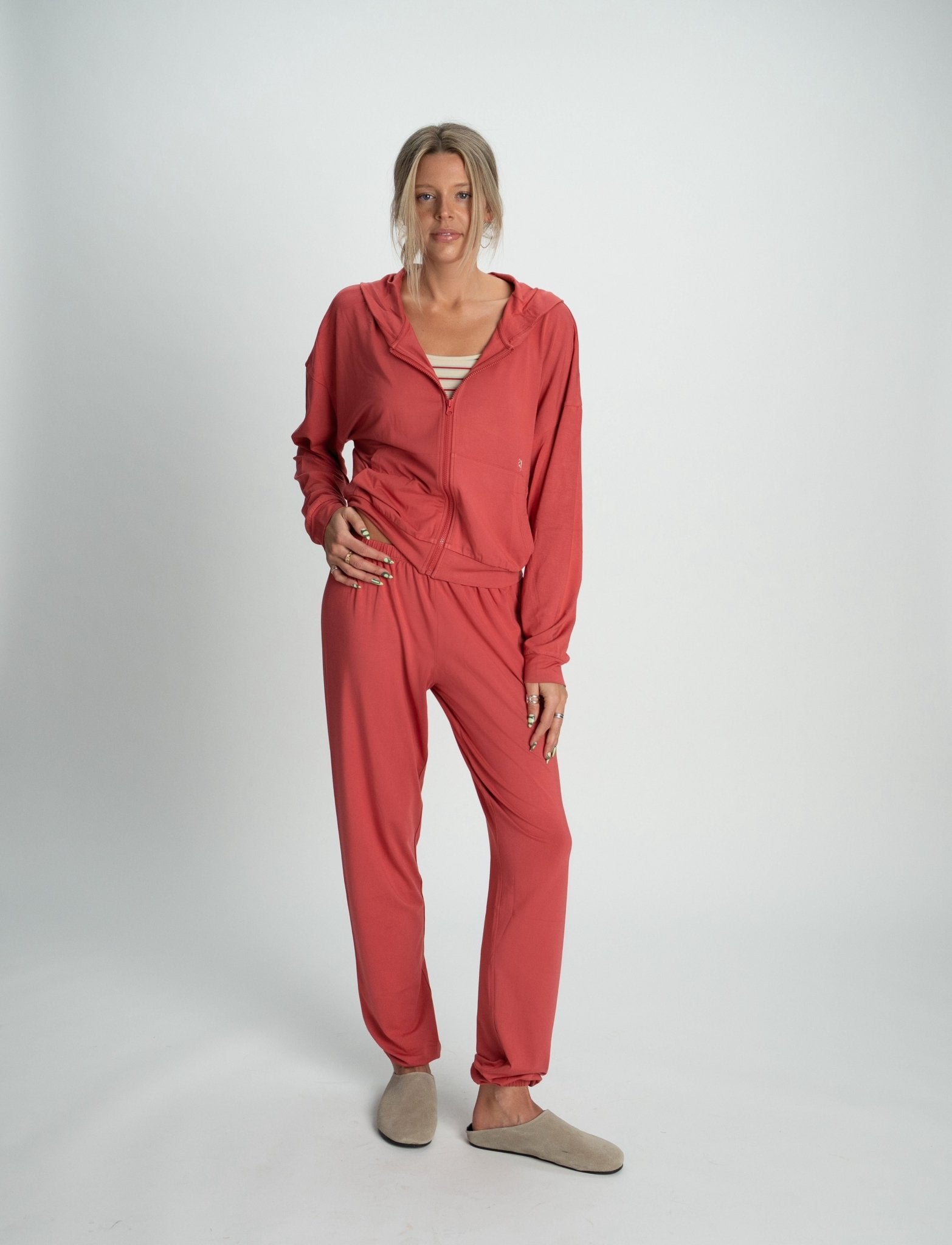 BABYSOFT JOGGERS IN RASPBERRY - Après June