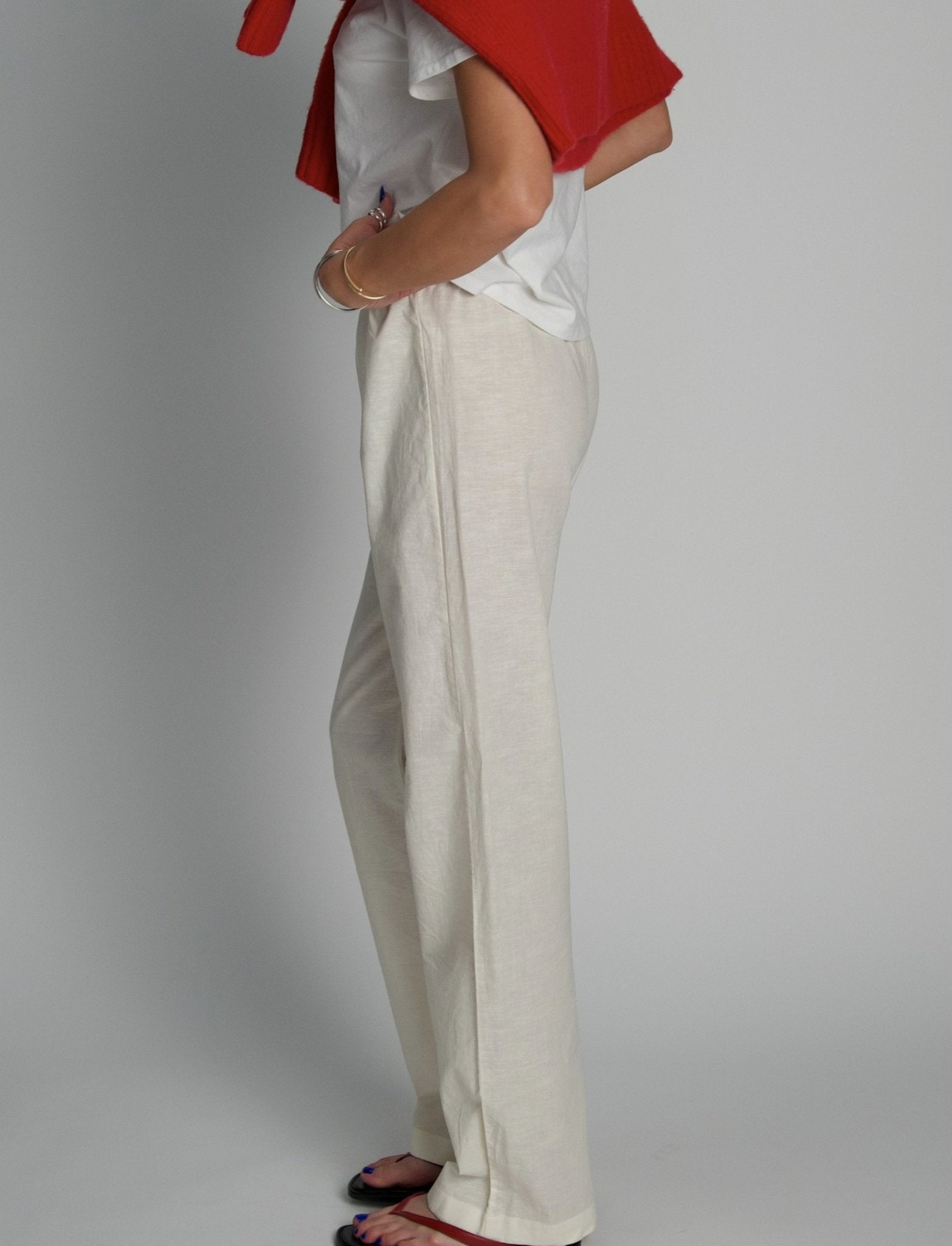 BREEZY LINEN PANTS - Après June