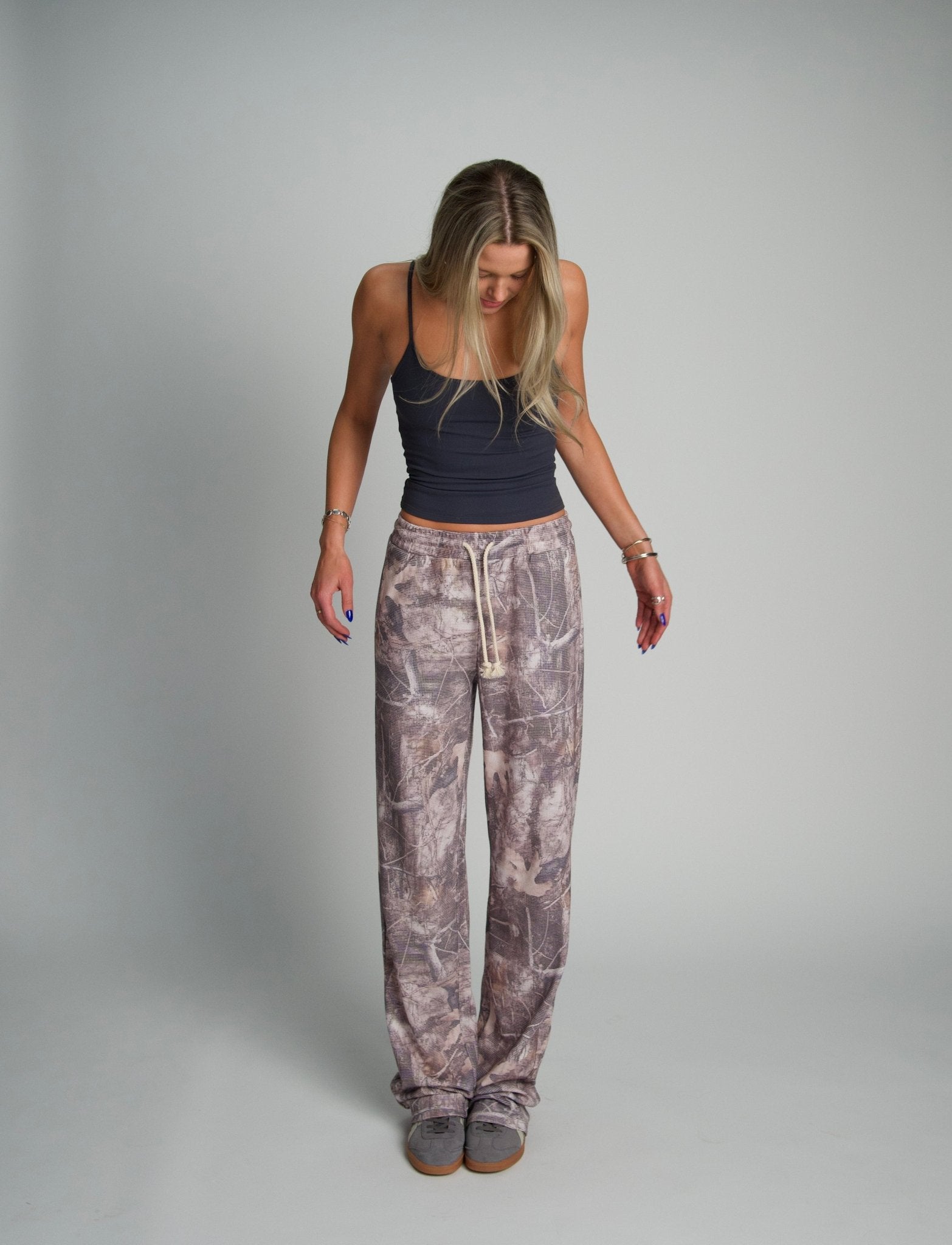 Camo Waffle Track Pants - Après June