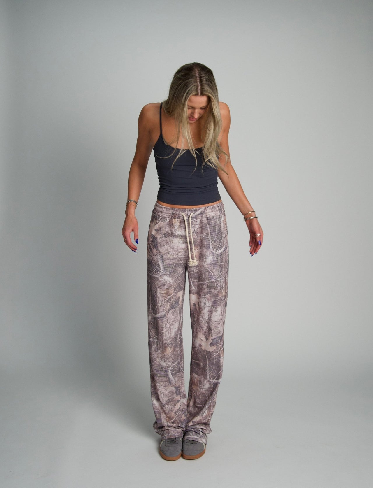 CAMO WAFFLE PANTS - Après June