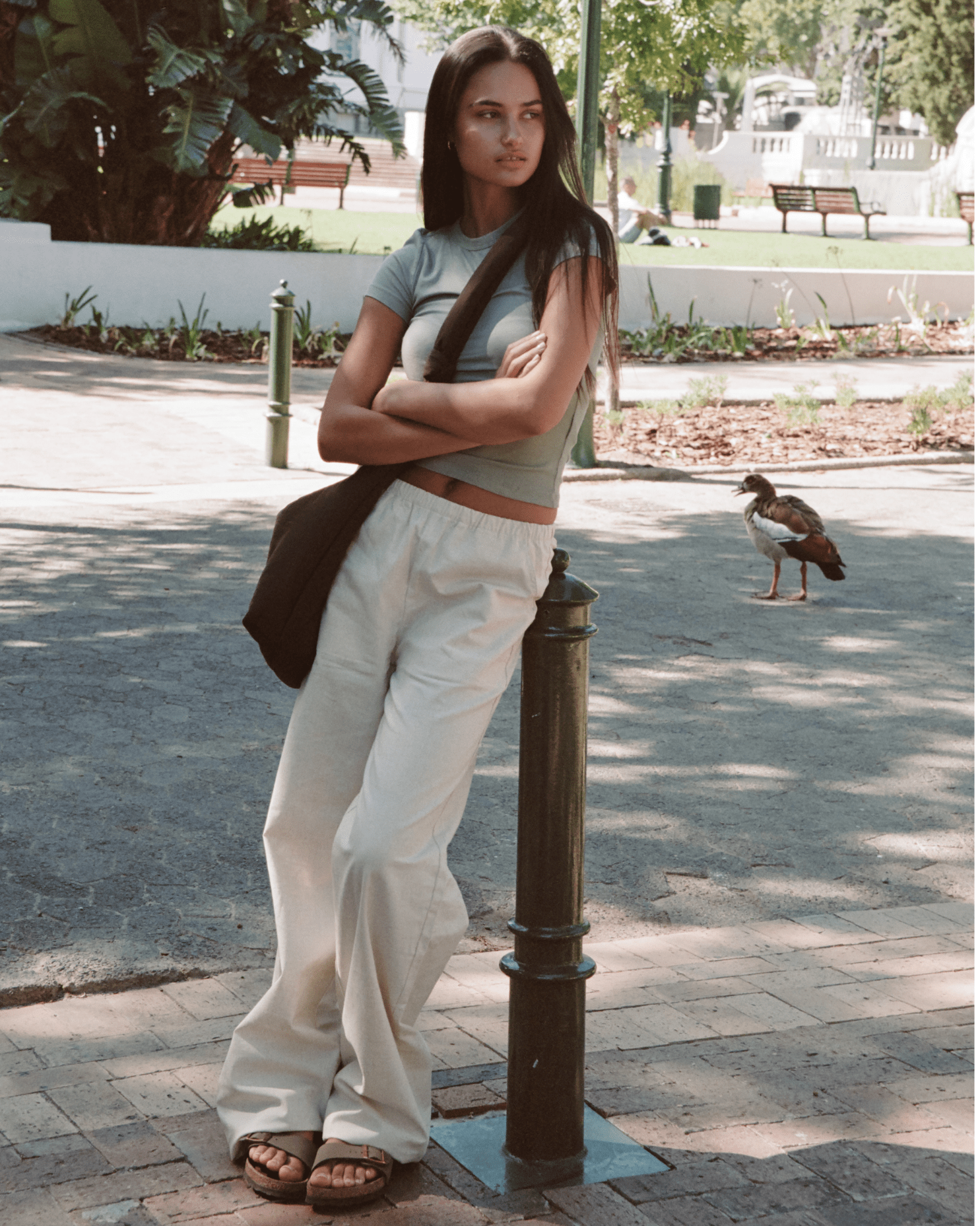 CHERRY LINEN PANTS (WITH DRAWSTRING) - Après June