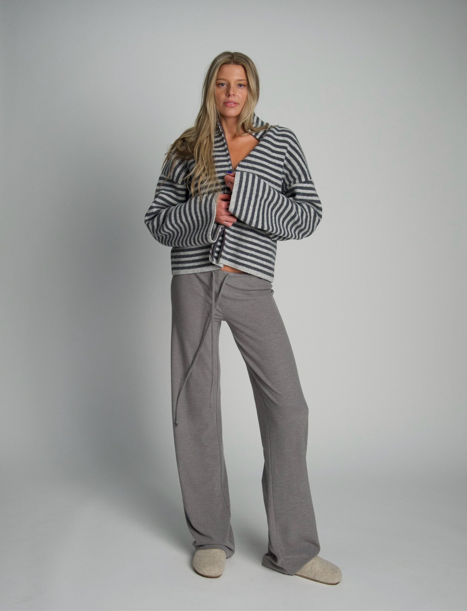 STRIPED KNIT MOCKNECK - Après June