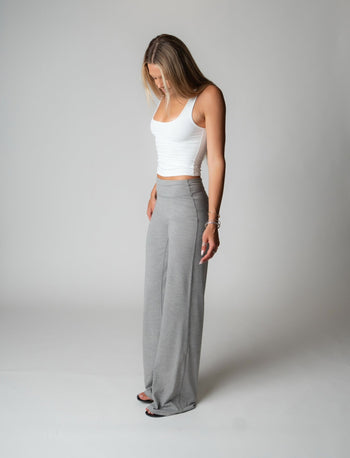 SPORT PANT IN HEATHER LIGHT GREY - Après June