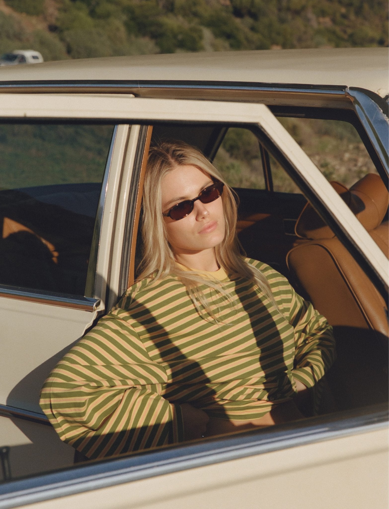 STRIPED LONG SLEEVE IN MELON - Après June