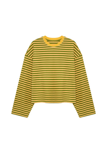 STRIPED LONG SLEEVE IN MELON - Après June