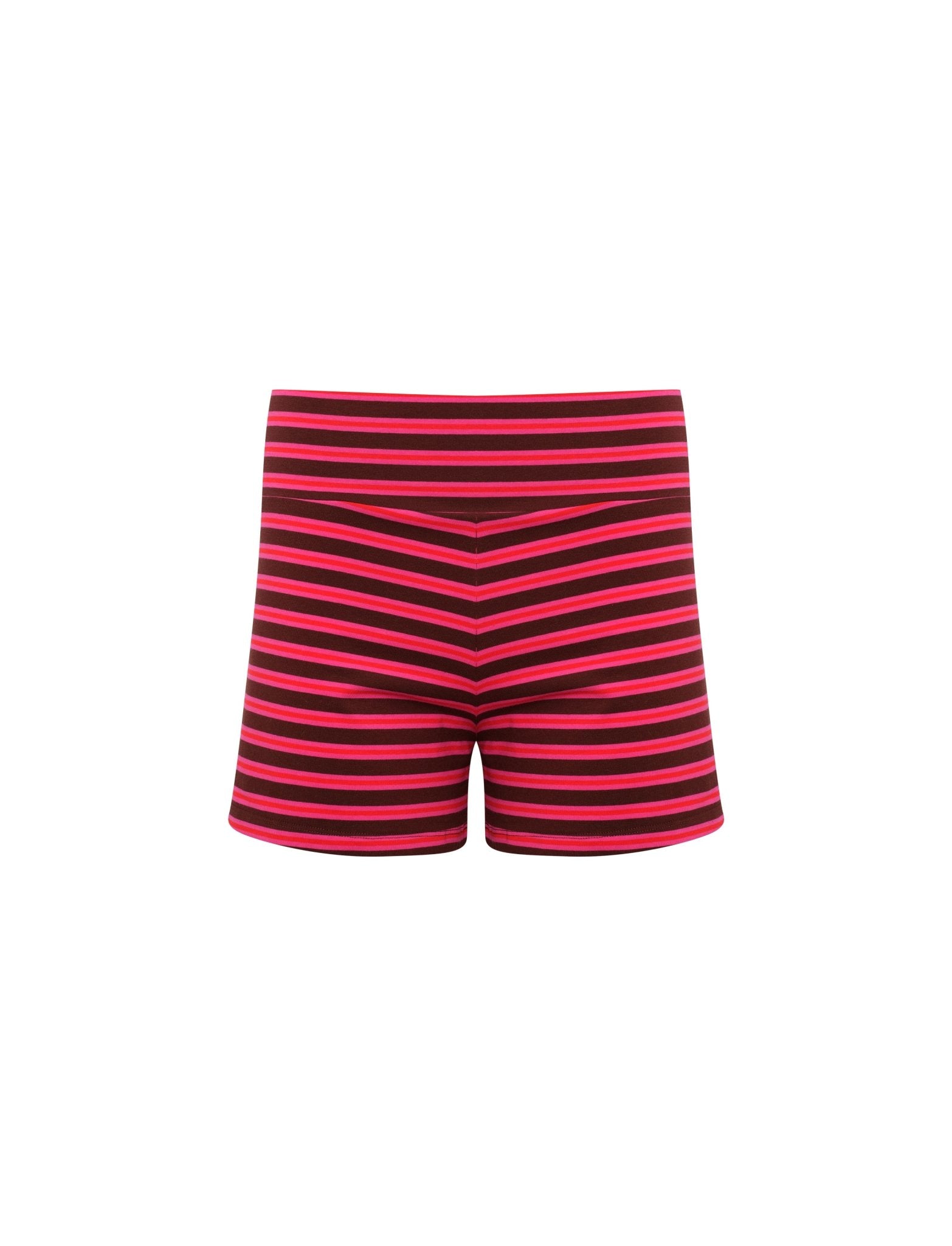 STRIPED SHORTS IN AJ PINK + BROWN - Après June