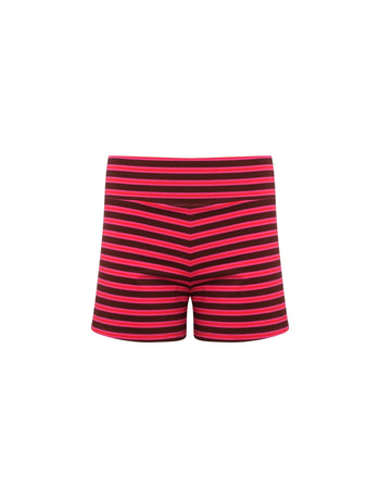 STRIPED SHORTS IN AJ PINK + BROWN - Après June