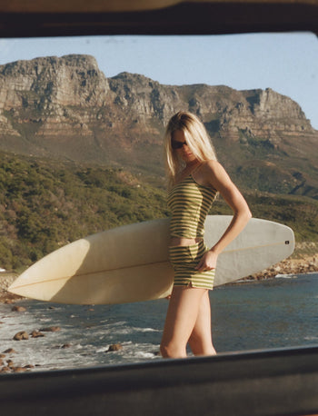 STRIPED TANK IN MELON - Après June