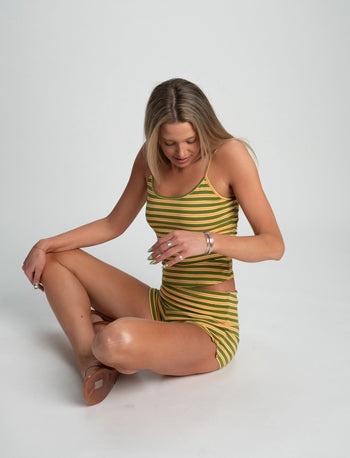 STRIPED TANK IN MELON - Après June