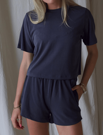 VELOURÉ RIB SHORTS - Après June