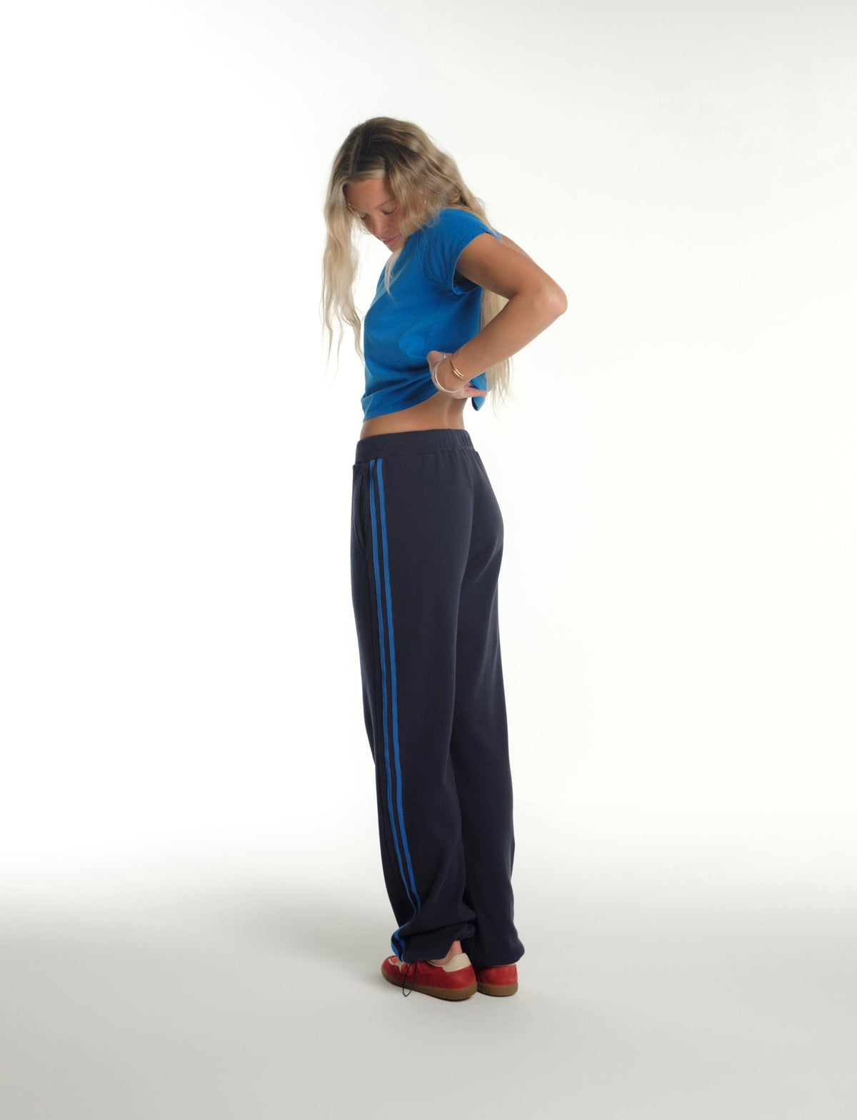 WAFFLE TRACK PANT 2.0 IN NAVY - Après June