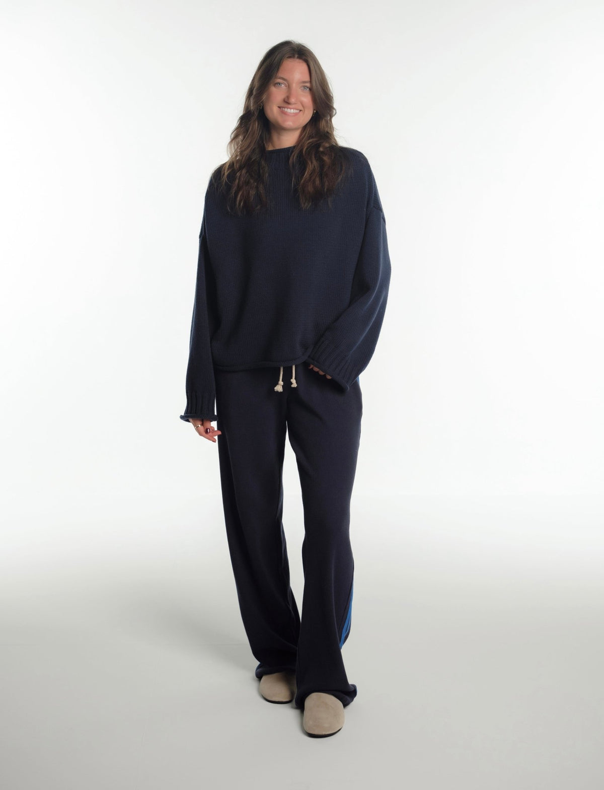 WAFFLE TRACK PANT 2.0 IN NAVY - Après June