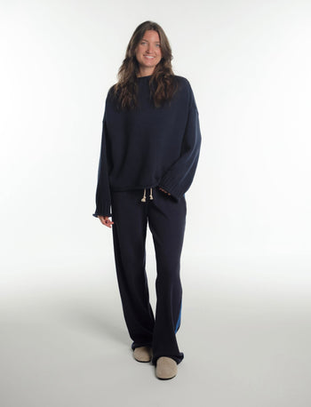 WAFFLE TRACK PANT 2.0 IN NAVY - Après June