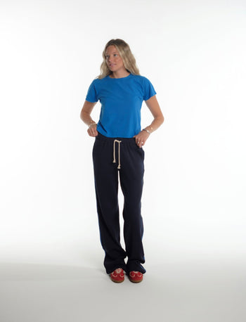 WAFFLE TRACK PANT 2.0 IN NAVY - Après June