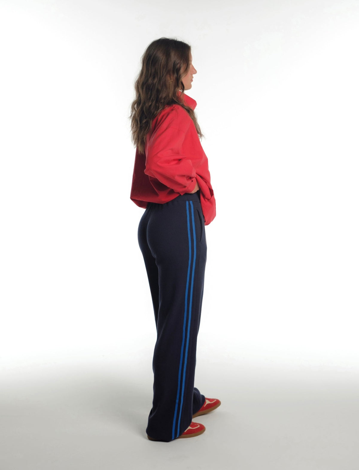 WAFFLE TRACK PANT 2.0 IN NAVY - Après June